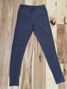 Victoria’s Secret Leggings Size 6 Gray Full Length Pocket Athletic Yoga Pants